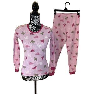 3Pc Circo Sleepwear Puppy Thermal Pajama Set Puppies Dogs Pants Long Sleeve Shir